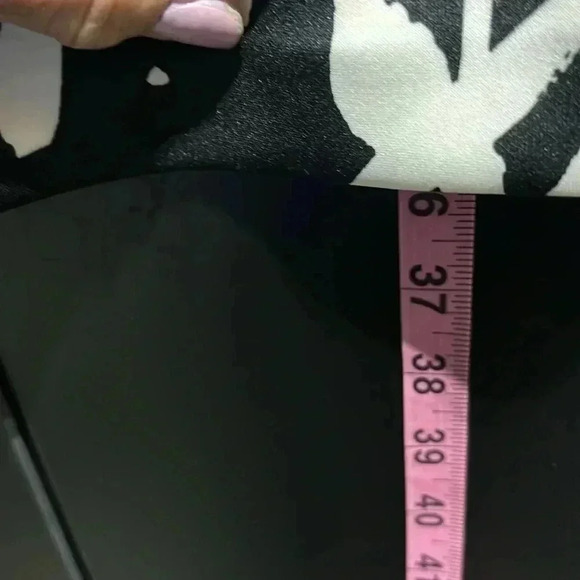 Vince Camuto Sheath midi round neck,short sleeve, 3/4 zip back, pattern - Picture 12 of 13